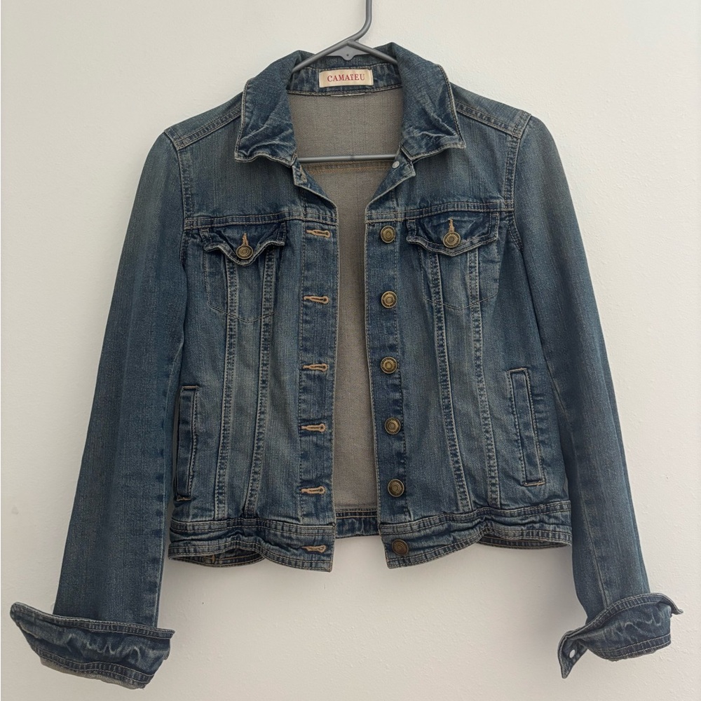 Camaïeu Women's Denim Jacket in Classic Blue